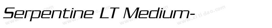 Serpentine LT Medium字体转换